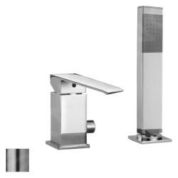 Paffoni Level - Mitigeur sur le bord de la baignoire, installation de 2 trous, inox LES041ST