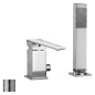 Paffoni Level - Mitigeur sur le bord de la baignoire, installation de 2 trous, inox LES041ST