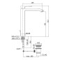 Paffoni Level - Mitigeur de lavabo avec vidage, inox LES085ST