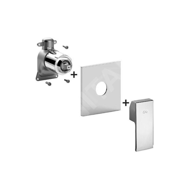 Paffoni Level - Mitigeur encastré pour 1 sortie, chrome LESBOX010CR Paffoni Level - Mitigeur encastré pour 1 sortie, chrome LESBOX010CR