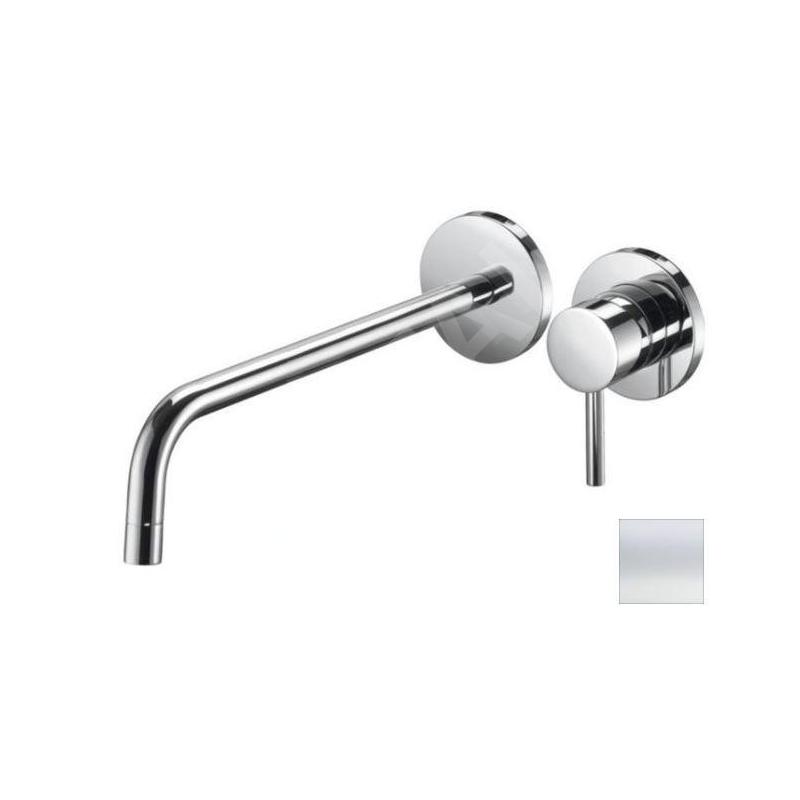 Paffoni Light - Mitigeur de lavabo encastré avec corps, installation de 2 trous, blanc mat LIG006BO70