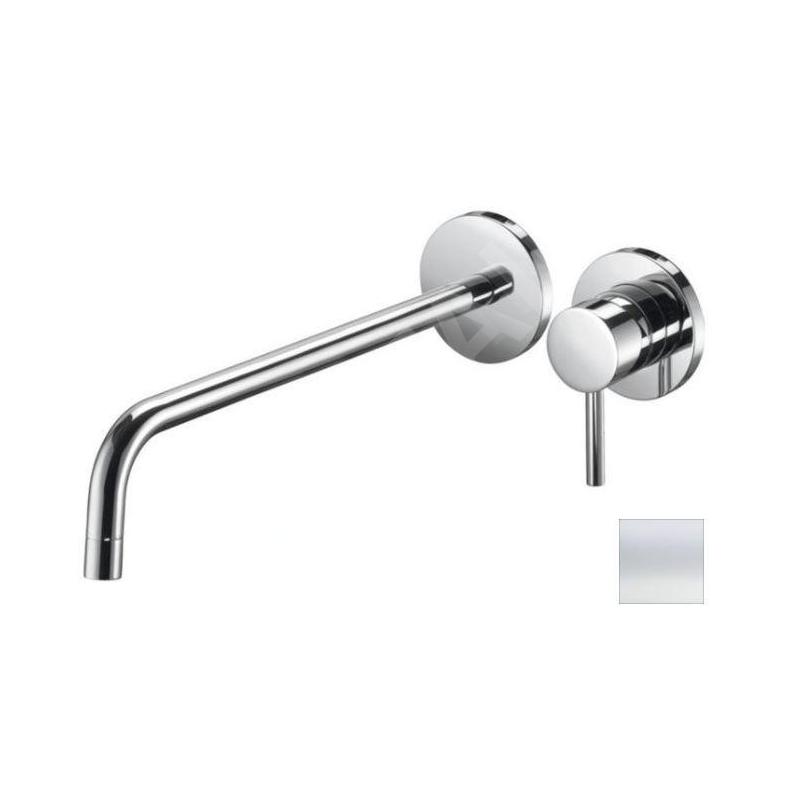 Paffoni Light - Mitigeur de lavabo encastré avec corps, installation de 2 trous, blanc mat LIG007BO70