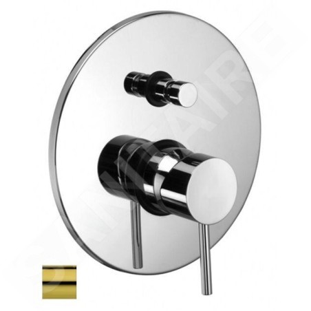 Paffoni Light - Mitigeur encastré pour 2 sorties, doré LIG015HG