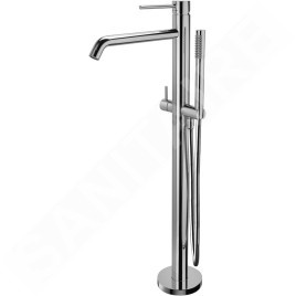 Paffoni Light - Mitigeur de baignoire montage au sol, avec accessoires, chrome LIG032CR