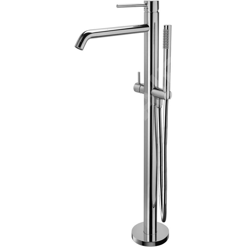 Paffoni Light - Mitigeur de baignoire montage au sol, avec accessoires, chrome LIG032CR