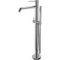 Paffoni Light - Mitigeur de baignoire montage au sol, avec accessoires, chrome LIG032CR