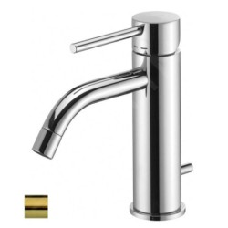 Paffoni Light - Mitigeur de lavabo avec vidage, doré brossé LIG075HGSP