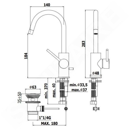 Paffoni Light - Mitigeur de lavabo avec vidage, chrome LIG077CR