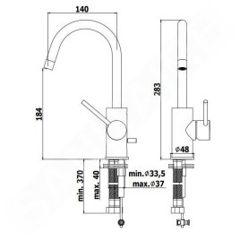 Paffoni Light - Mitigeur de lavabo, doré LIG078HG