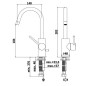 Paffoni Light - Mitigeur de lavabo, doré LIG078HG