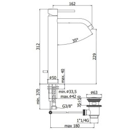 Paffoni Light - Mitigeur de lavabo avec vidage, blanc mat LIG085BO