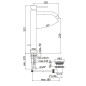Paffoni Light - Mitigeur de lavabo avec vidage, doré brossé LIG085HGSP