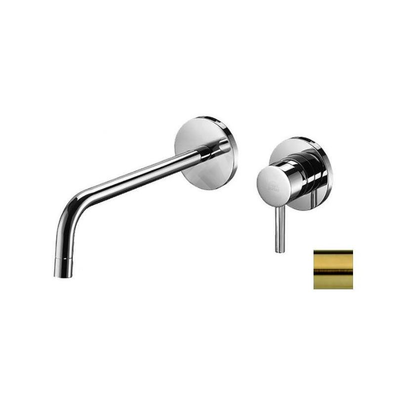 Paffoni Light - Mitigeur de lavabo encastré avec corps, installation de 2 trous, doré brossé LIG105HGSP70