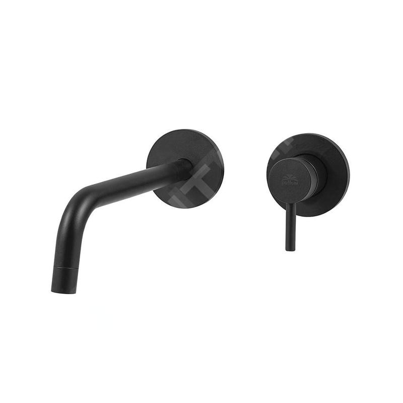 Paffoni Light - Mitigeur de lavabo encastré avec corps, installation de 2 trous, noir mat LIG106NO70