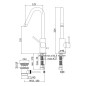Paffoni Light - Mitigeur de lavabo avec vidage, chrome LIG977CR