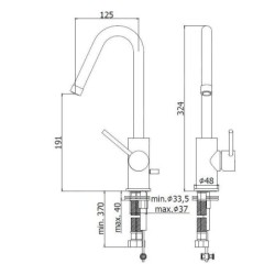 Paffoni Light - Mitigeur de lavabo, chrome LIG978CR