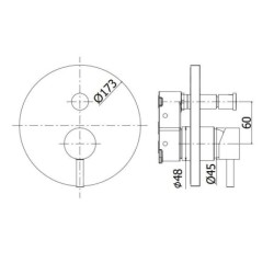 Paffoni Light - Mitigeur encastré pour 2 sorties, noir mat LIGBOX015NO/M