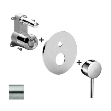 Paffoni Light - Mitigeur encastré pour 2 sorties, inox LIGBOX015ST/M