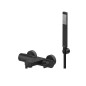 Paffoni Ringo - Mitigeur de baignoire avec accessoires, noir mat RIN026NO