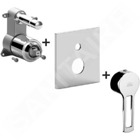 Paffoni Ringo - Mitigeur encastré pour 2 sorties, chrome RINBOX015CR