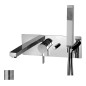 Paffoni Rock - Mitigeur de baignoire encastré avec accessoires et corps, inox RO001ST Paffoni Rock - Mitigeur de baignoire encastré avec accessoires et corps, inox RO001ST