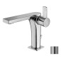 Paffoni Rock - Mitigeur de lavabo avec vidage, inox RO075ST