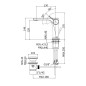 Paffoni Rock - Mitigeur de lavabo avec vidage, inox RO075ST