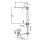 Paffoni Rock - Mitigeur de lavabo avec vidage, inox RO085ST