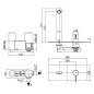 Paffoni Rock - Mitigeur de lavabo encastré avec corps, inox RO106ST