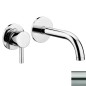 Paffoni Stick - Mitigeur de lavabo encastré avec corps, installation de 2 trous, inox SK007ST70