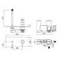 Paffoni Stick - Mitigeur de lavabo encastré avec corps, inox SK105ST