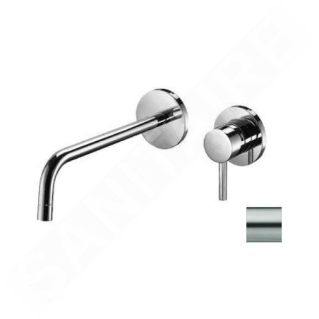 Paffoni Stick - Mitigeur de lavabo encastré, installation de 2 trous, inox SK105ST70