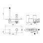 Paffoni Stick - Mitigeur de lavabo encastré avec corps, inox SK106ST