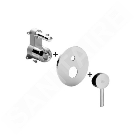 Paffoni Stick - Mitigeur encastré pour 2 sorties, chrome SKBOX015CR