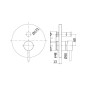 Paffoni Stick - Mitigeur encastré pour 2 sorties, inox SKBOX015ST/M Paffoni Stick - Mitigeur encastré pour 2 sorties, inox SKBOX015ST/M