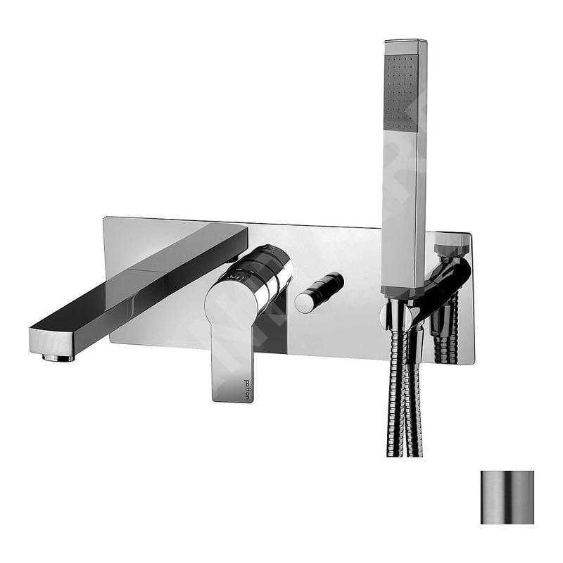 Paffoni Tango - Mitigeur de baignoire encastré avec accessoires et corps, inox TA001ST Paffoni Tango - Mitigeur de baignoire encastré avec accessoires et corps, inox TA001ST