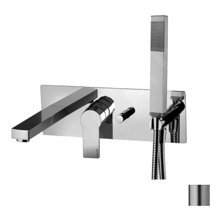 Paffoni Tango - Mitigeur de baignoire encastré avec accessoires et corps, inox TA001ST