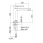 Paffoni Tango - Mitigeur de lavabo, inox TA071ST