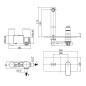 Paffoni Tango - Mitigeur de lavabo encastré avec corps, inox TA104ST