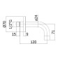 Paffoni Light - Bec déverseur de baignoire, inox ZBOC140ST