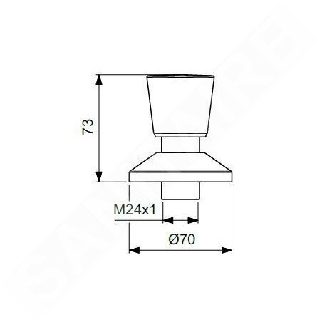 Ideal Standard - Vanne encastrée, chrome BD652AA