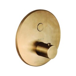 Paffoni Compact Box - Mitigeur de douche thermostatique encastré, or brossé CPT013HGSP