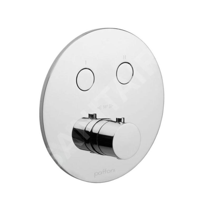 Paffoni Compact Box - Mitigeur thermostatique encastré, pour 2 sorties, chrome CPT018CR
