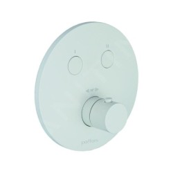 Paffoni Compact Box - Mitigeur thermostatique encastré, pour 2 sorties, blanc mat CPT018BO