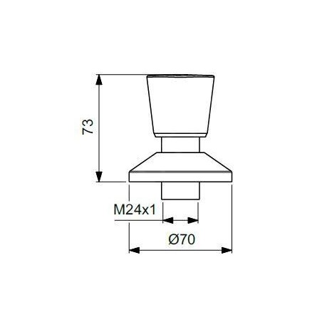 Ideal Standard - Vanne encastrée, noir soyeux BD652XG