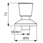 Ideal Standard - Vanne encastrée, noir soyeux BD652XG