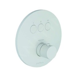 Paffoni Compact Box - Mitigeur thermostatique encastré, pour 3 appareils, blanc mat CPT019BO