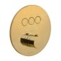 Paffoni Compact Box - Mitigeur thermostatique encastré, pour 3 sorties, or CPT019HG Paffoni Compact Box - Mitigeur thermostatique encastré, pour 3 sorties, or CPT019HG