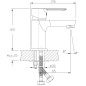 Bruckner Baron - Mitigeur de lavabo, chrome 612.002.1