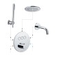 Paffoni Compact Box - Mitigeur thermostatique encastré, pour 3 sorties, or CPT019HG Paffoni Compact Box - Mitigeur thermostatique encastré, pour 3 sorties, or CPT019HG